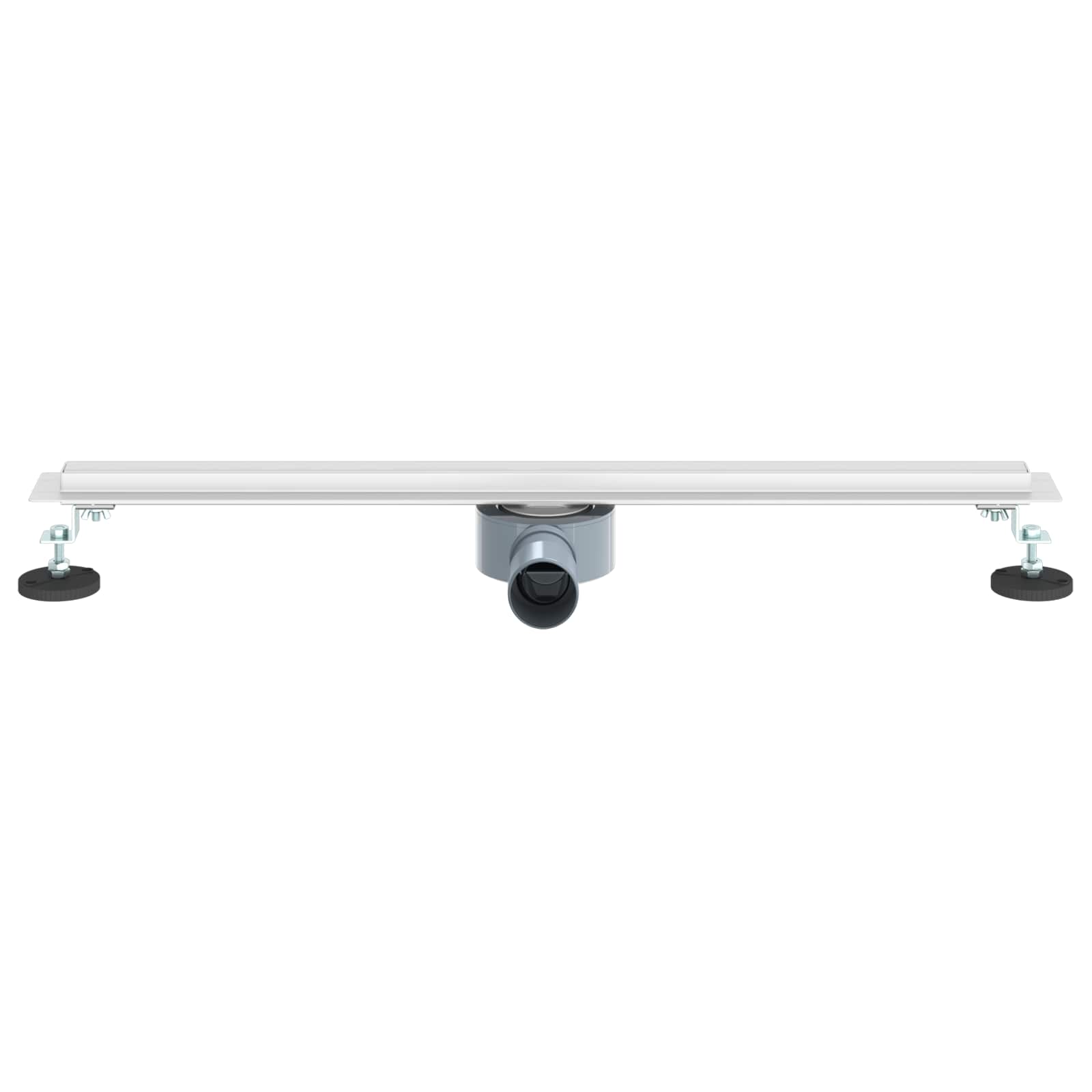 vidaXL 360° Odpływ prysznicowy z cienkim modelem Srebrny 70 cm