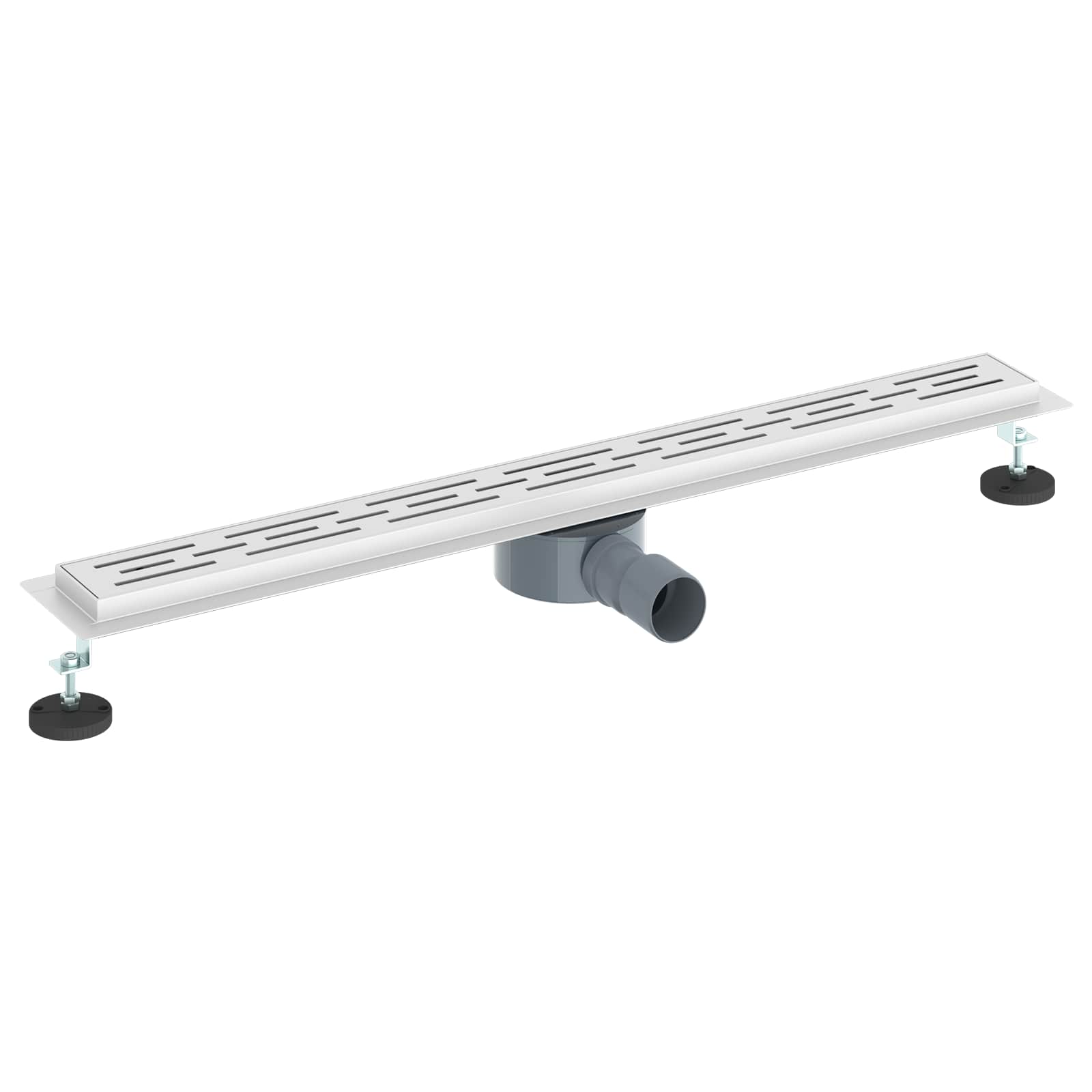 vidaXL Odpływ prysznicowy z szklaną pokrywą i syfonem 360° 80 cm