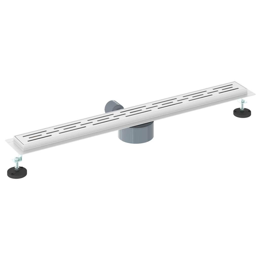 vidaXL Odpływ prysznicowy z szklaną pokrywą i syfonem 360° 80 cm