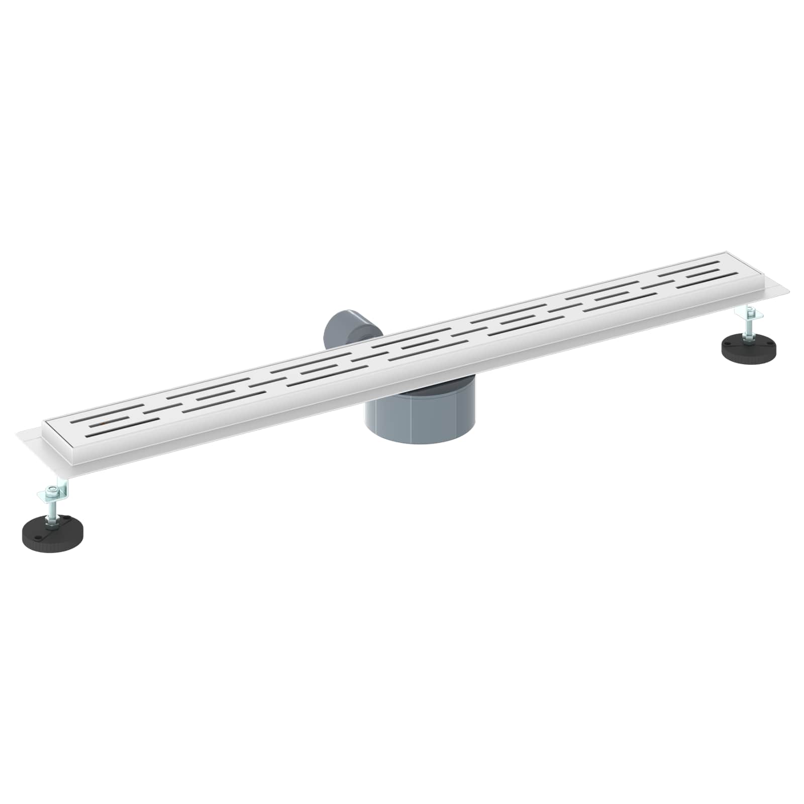 vidaXL Odpływ prysznicowy z szklaną pokrywą i syfonem 360° 80 cm