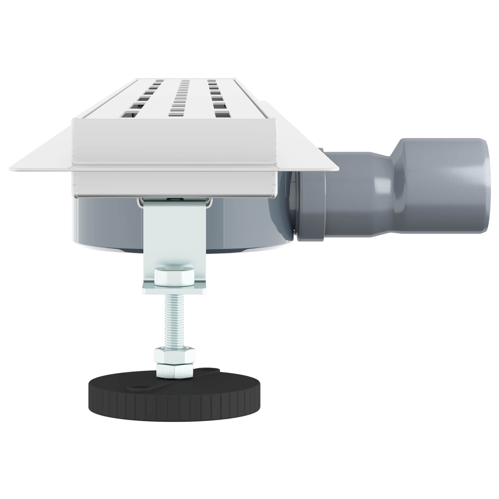 vidaXL Odpływ prysznicowy z szklaną pokrywą i syfonem 360° 80 cm