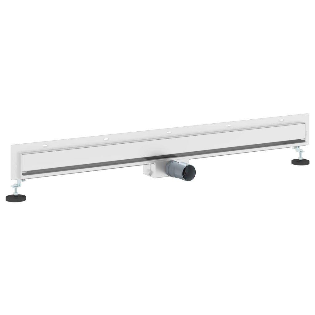 vidaXL Odpływ prysznicowy montowany na ścianie Srebrny 100 cm