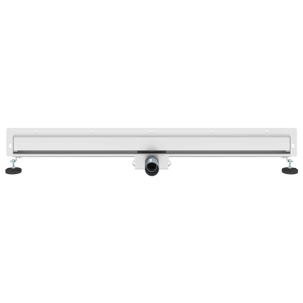 vidaXL Odpływ prysznicowy montowany na ścianie Srebrny 100 cm