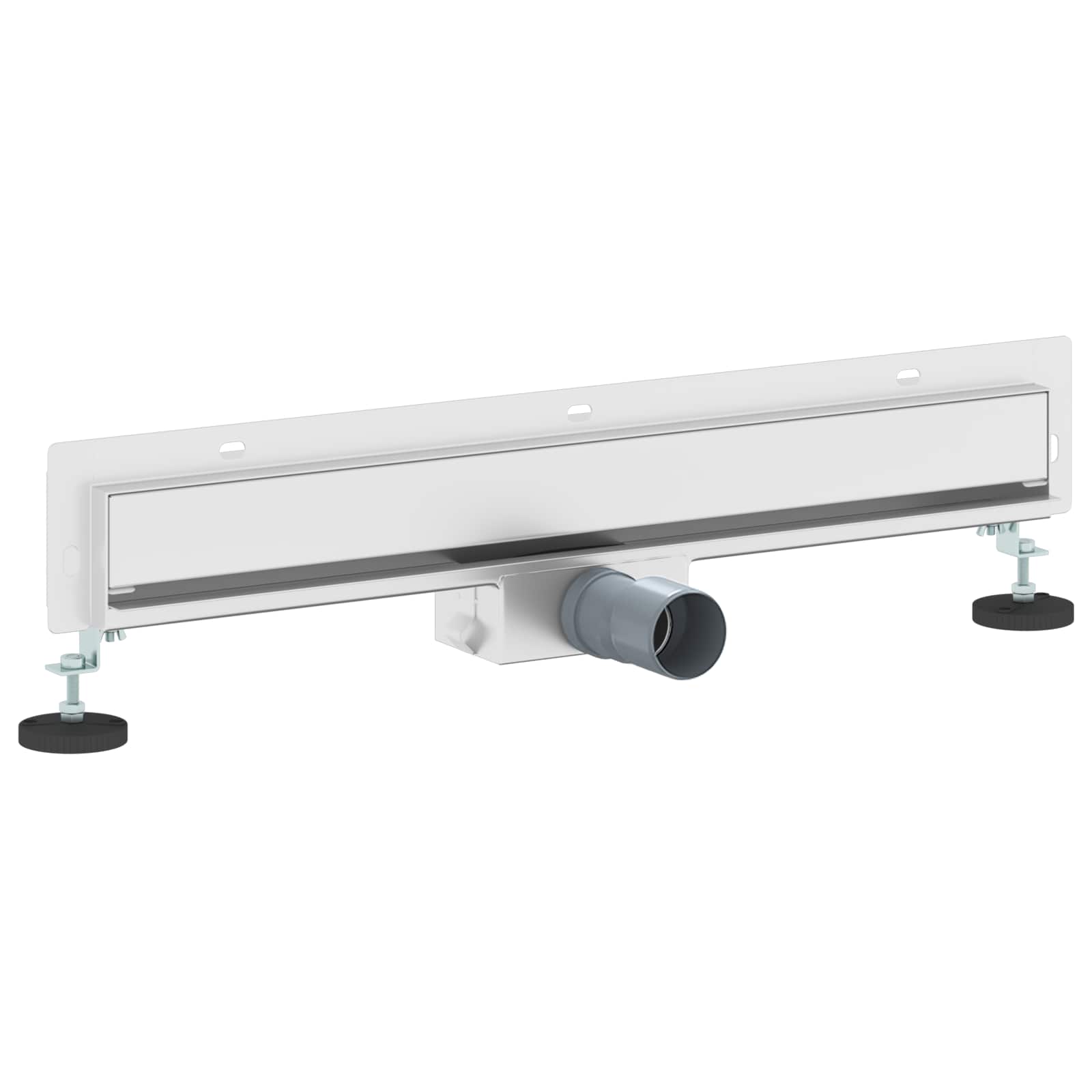 vidaXL Odpływ prysznicowy montowany na ścianie Srebrny 60 cm