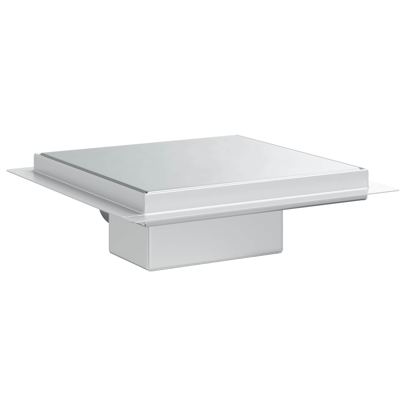 vidaXL 2 w 1 Odwodnienie prysznicowe Srebrny 20 x 20 cm