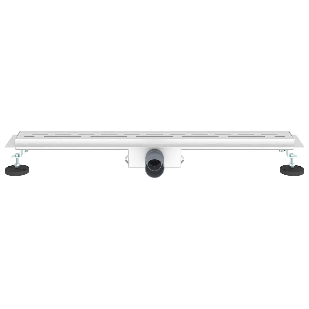 vidaXL Odwodnienie prysznicowe z designem linii Srebrny 80 cm