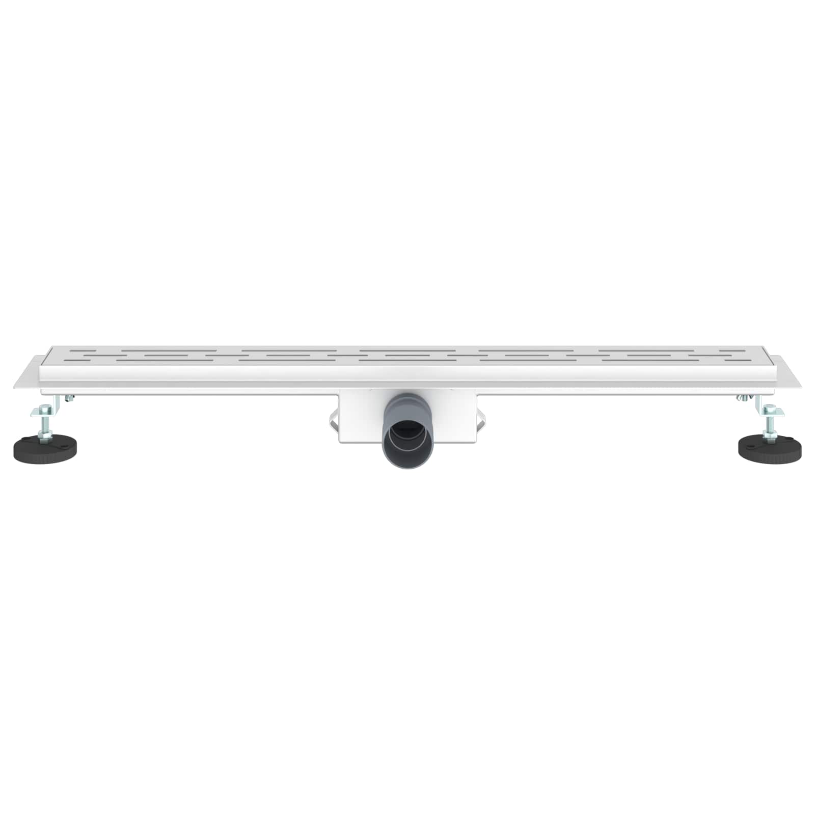 vidaXL Odwodnienie prysznicowe z designem linii Srebrny 80 cm