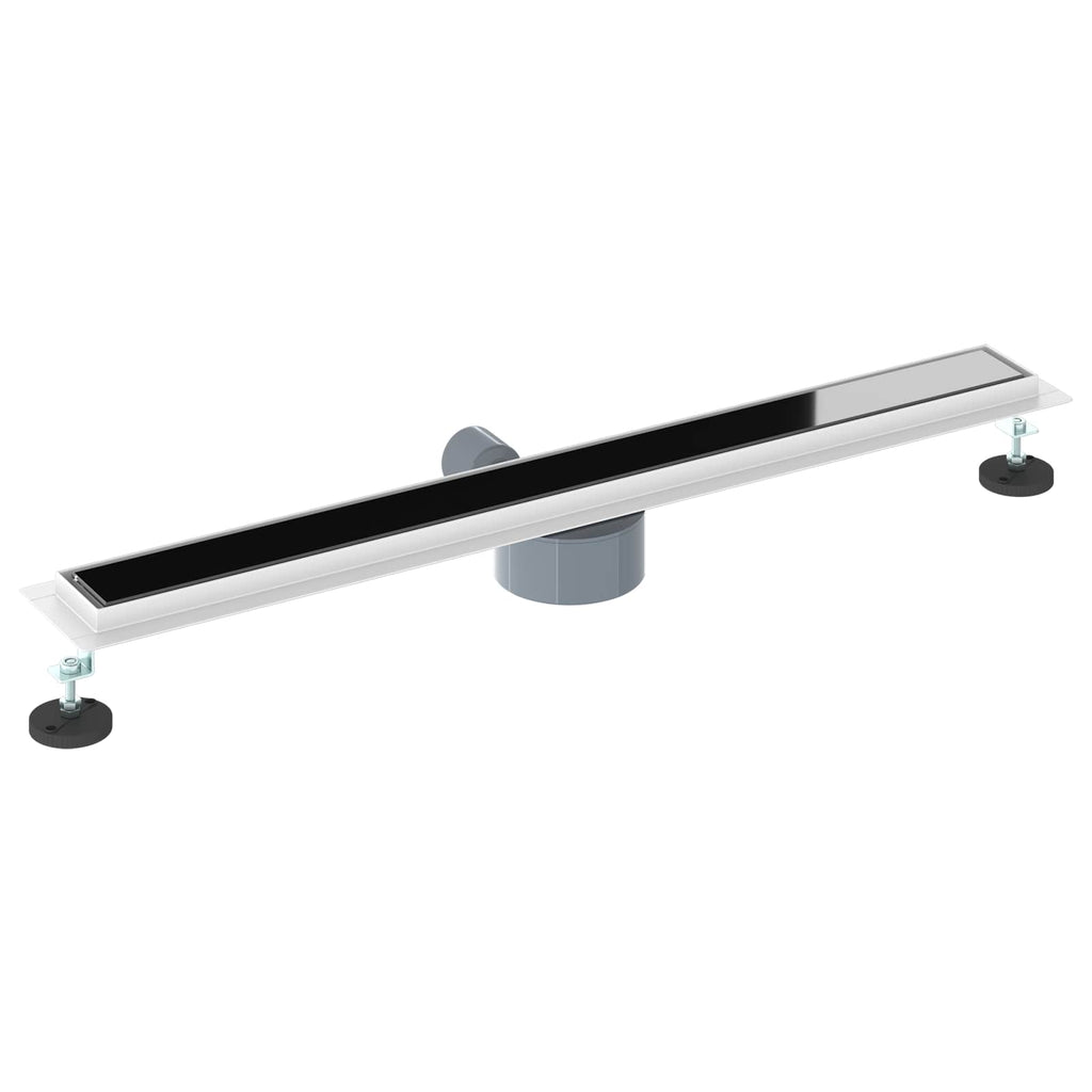 vidaXL Odpływ prysznicowy z szklaną pokrywą i syfonem 360° 80 cm
