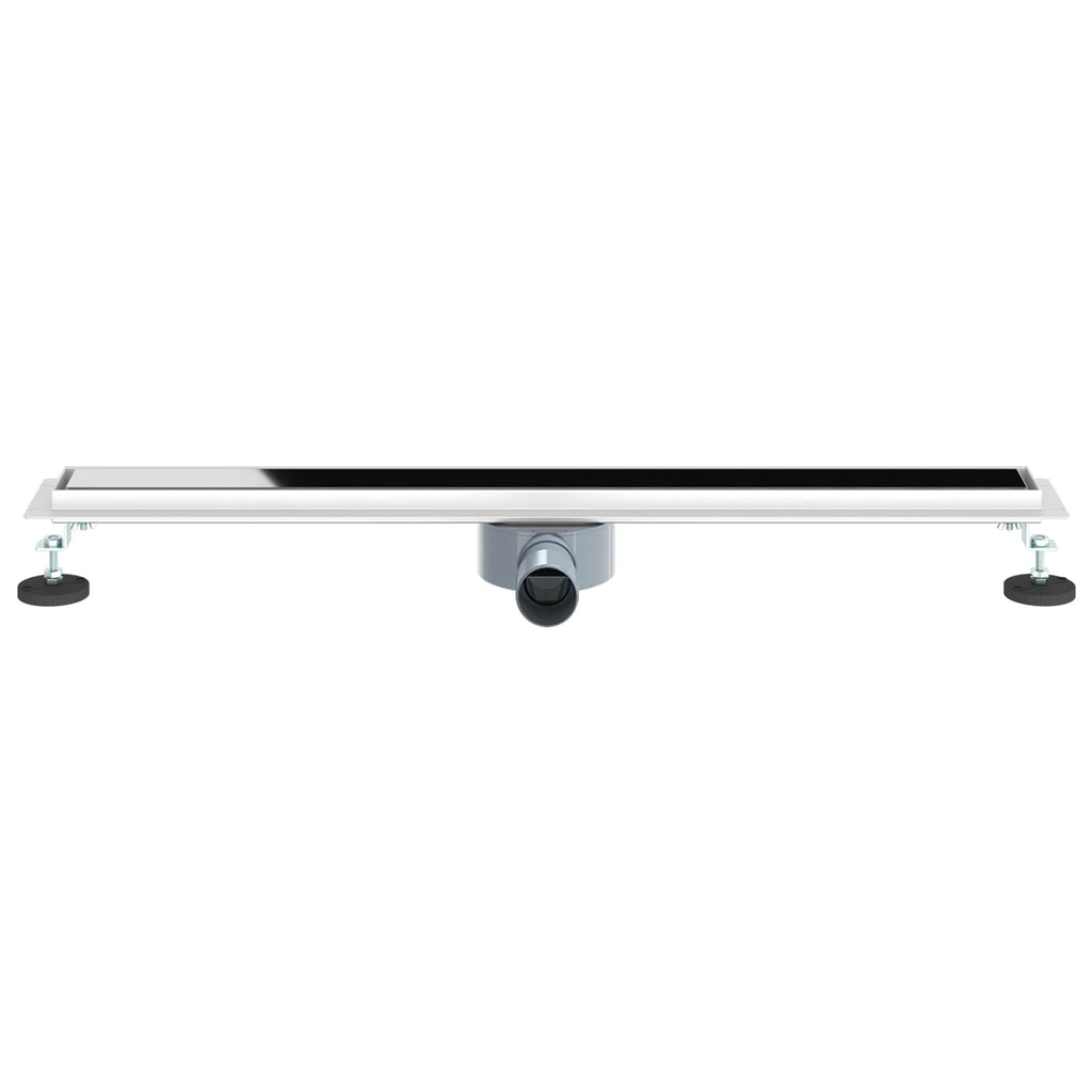 vidaXL Odpływ prysznicowy z szklaną pokrywą i syfonem 360° 80 cm