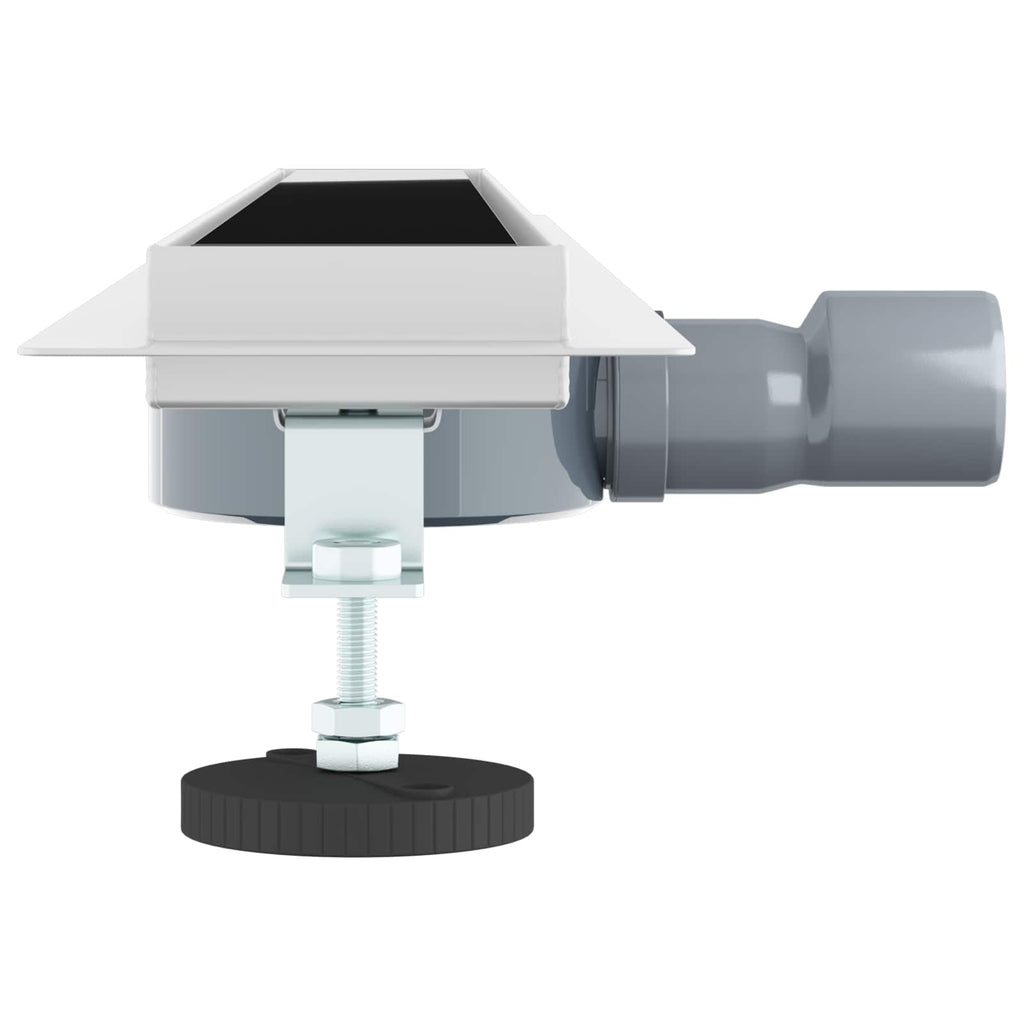 vidaXL Odpływ prysznicowy z szklaną pokrywą i syfonem 360° 80 cm