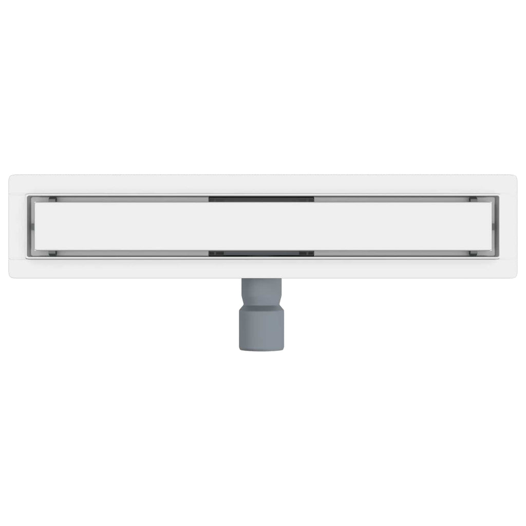 vidaXL 2 w 1 Odwodnienie prysznicowe Srebrny 50 cm Stal nierdzewna 304