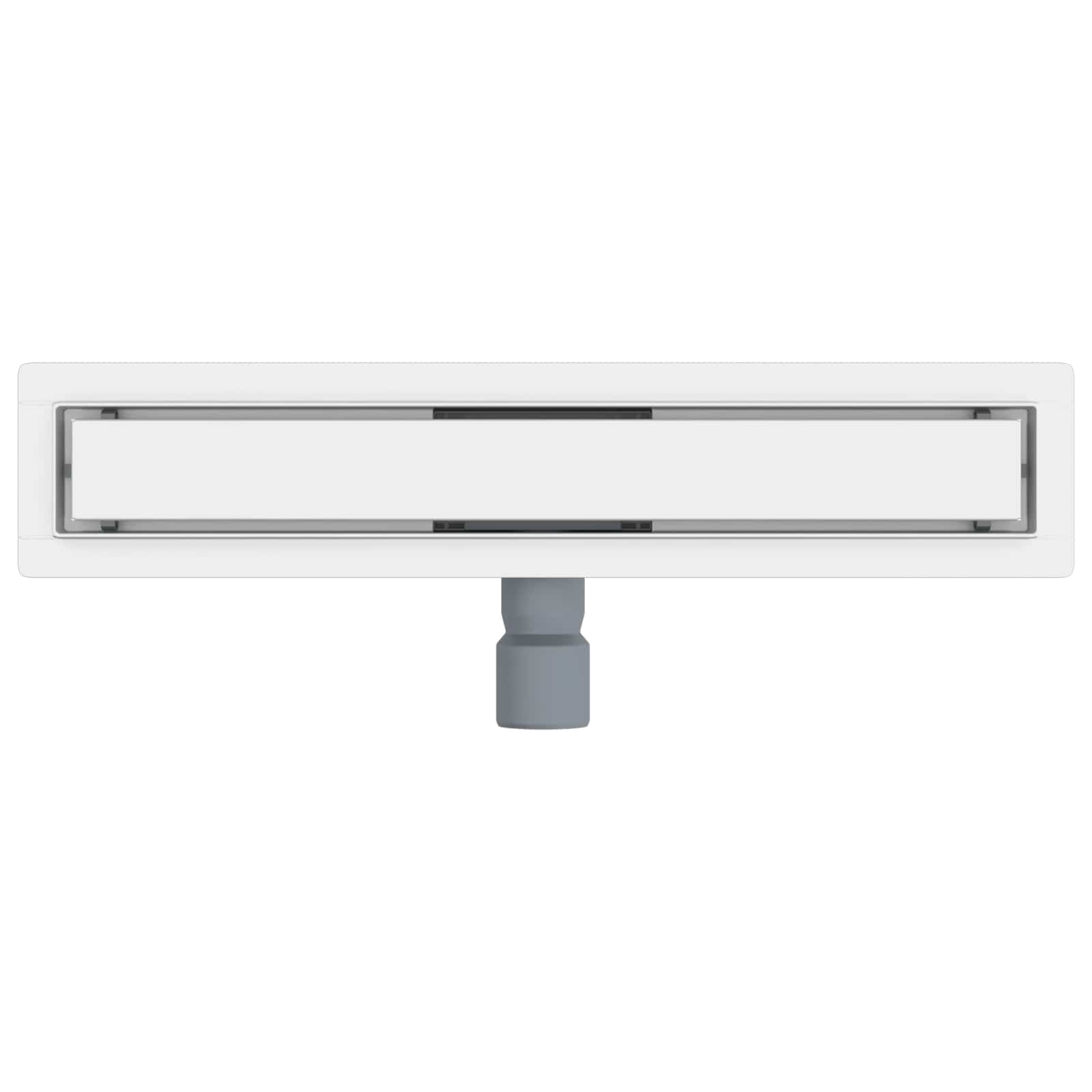 vidaXL 2 w 1 Odwodnienie prysznicowe Srebrny 50 cm Stal nierdzewna 304