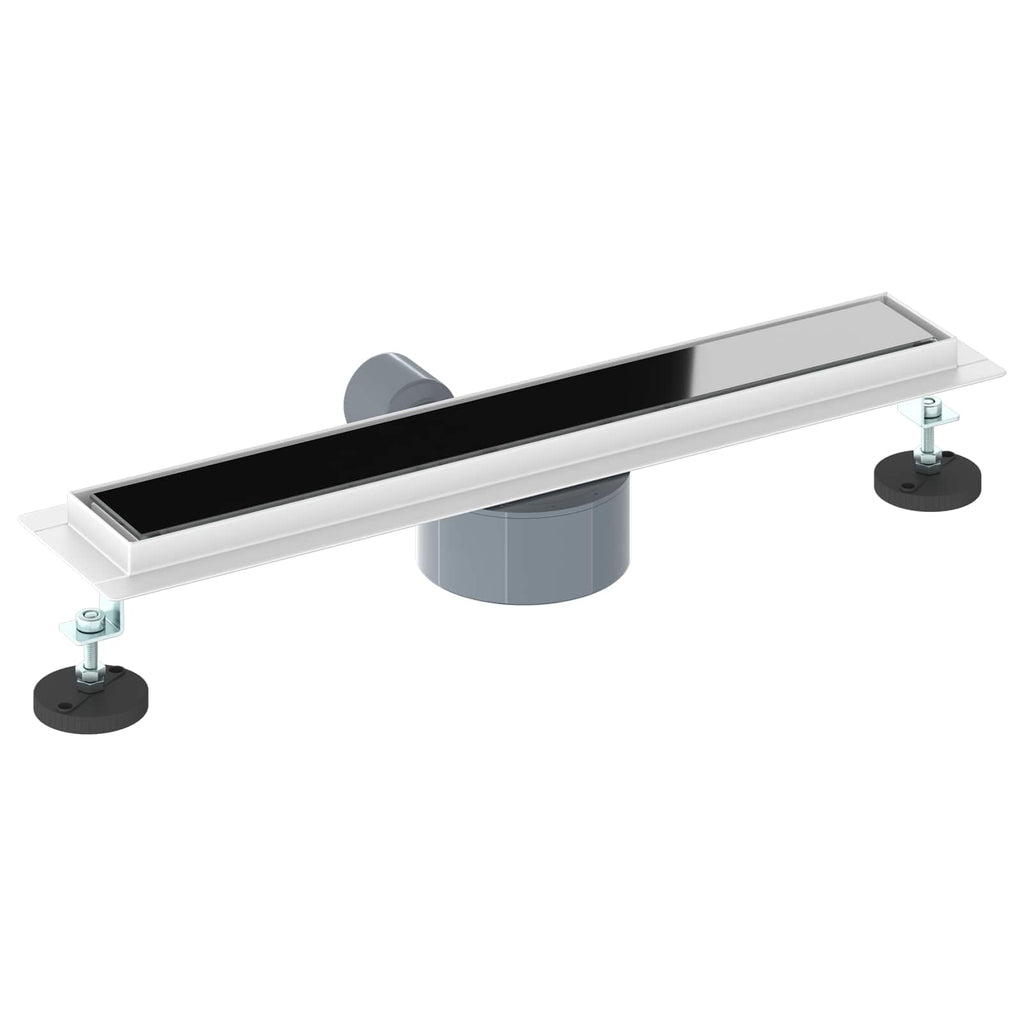 vidaXL Odpływ prysznicowy z szklaną pokrywą i syfonem 360° 50 cm