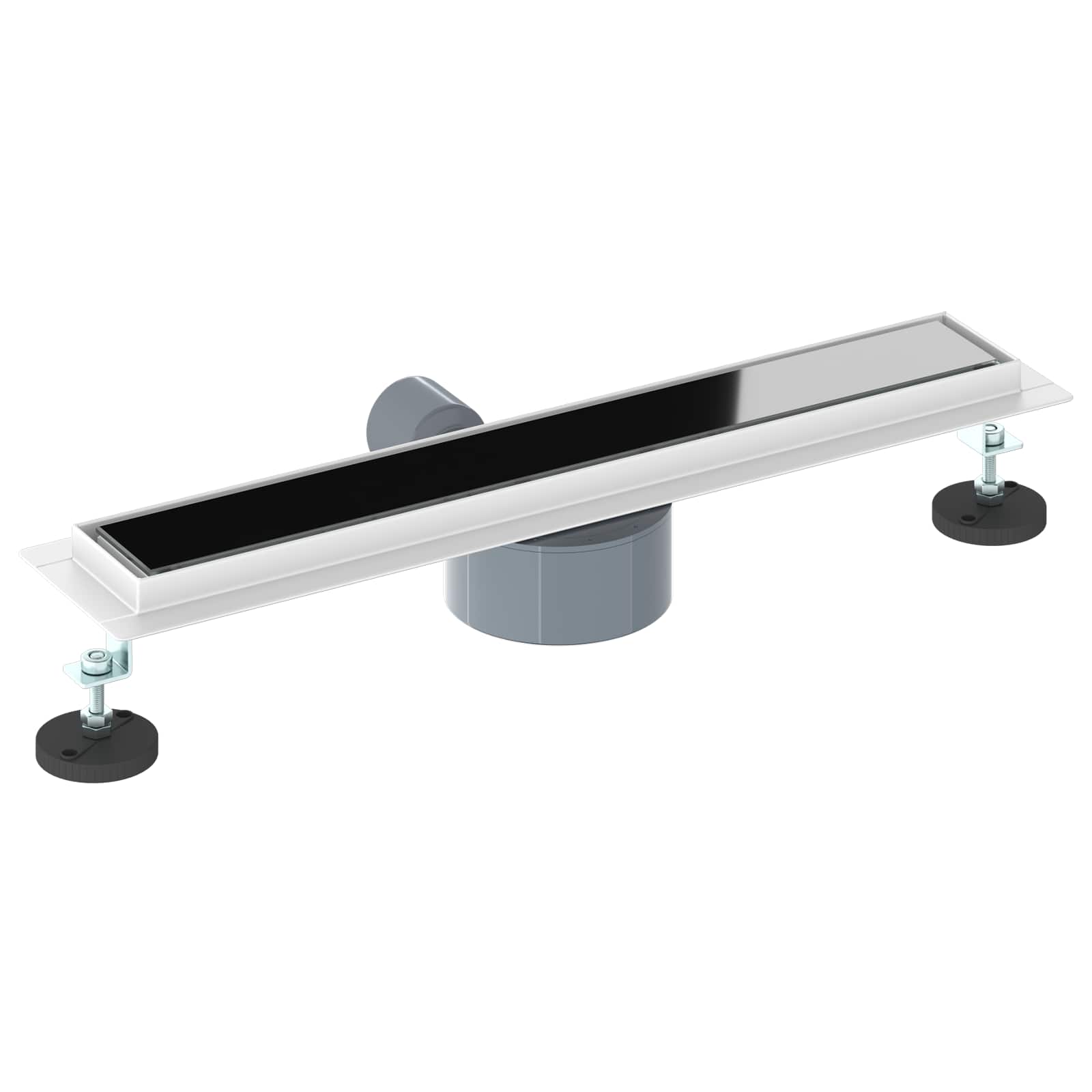 vidaXL Odpływ prysznicowy z szklaną pokrywą i syfonem 360° 50 cm