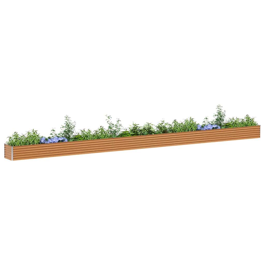 vidaXL Podniesiona rabata ogrodowa 775 x 50 x 36 cm Stal Galwanizowana