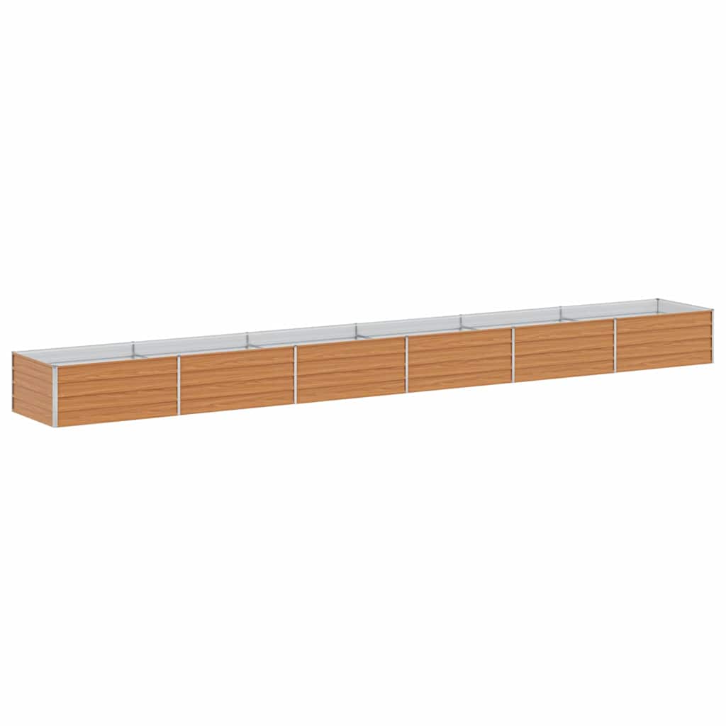 vidaXL Podniesiona rabata ogrodowa Jasny Brąz 600 x 80 x 45 cm