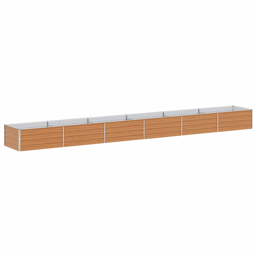 vidaXL Podniesiona rabata ogrodowa Jasny Brąz 600 x 80 x 45 cm