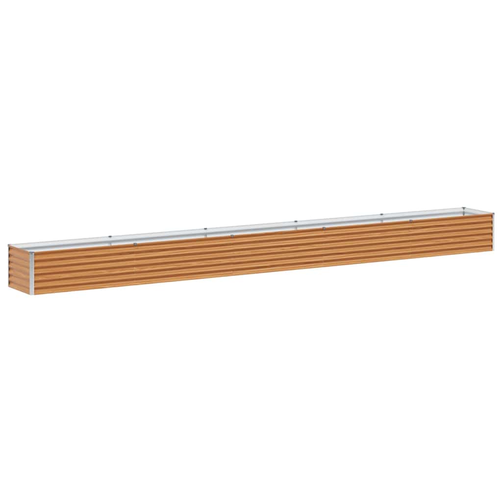 vidaXL Podniesiona rabata ogrodowa 485 x 50 x 36 cm Stal Galwanizowana