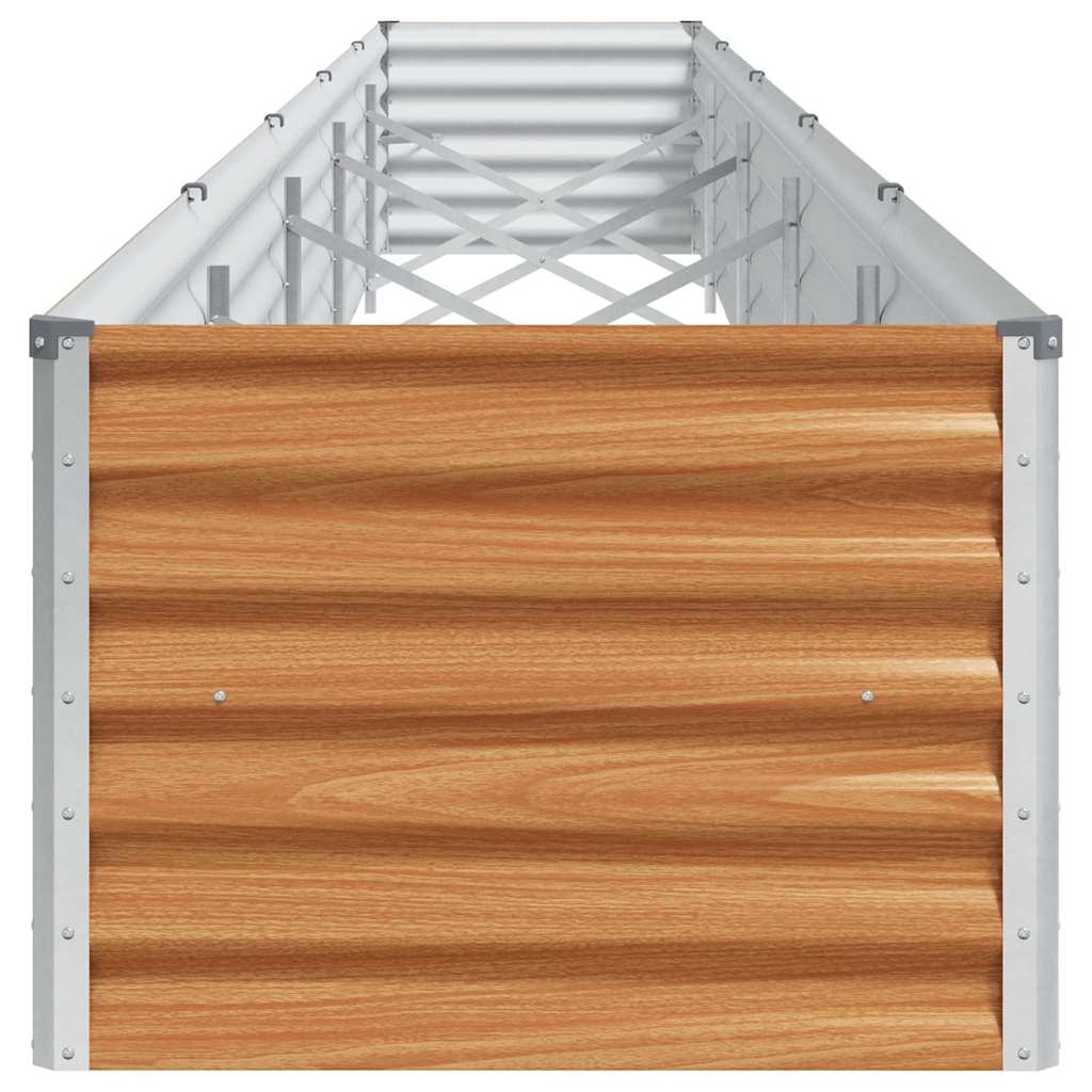 vidaXL Podniesiona rabata ogrodowa 485 x 50 x 36 cm Stal Galwanizowana