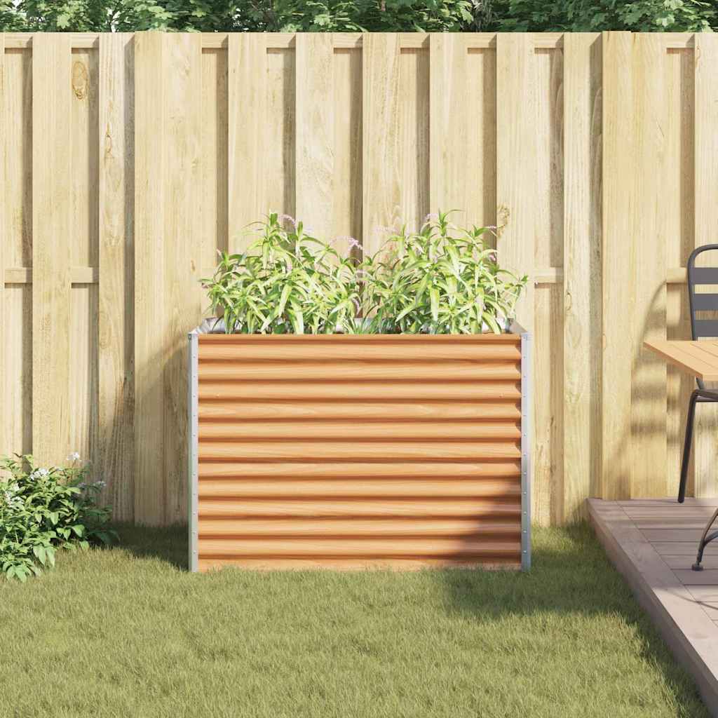 vidaXL Podniesiona rabata ogrodowa 98 x 50 x 68 cm Stal Galwanizowana