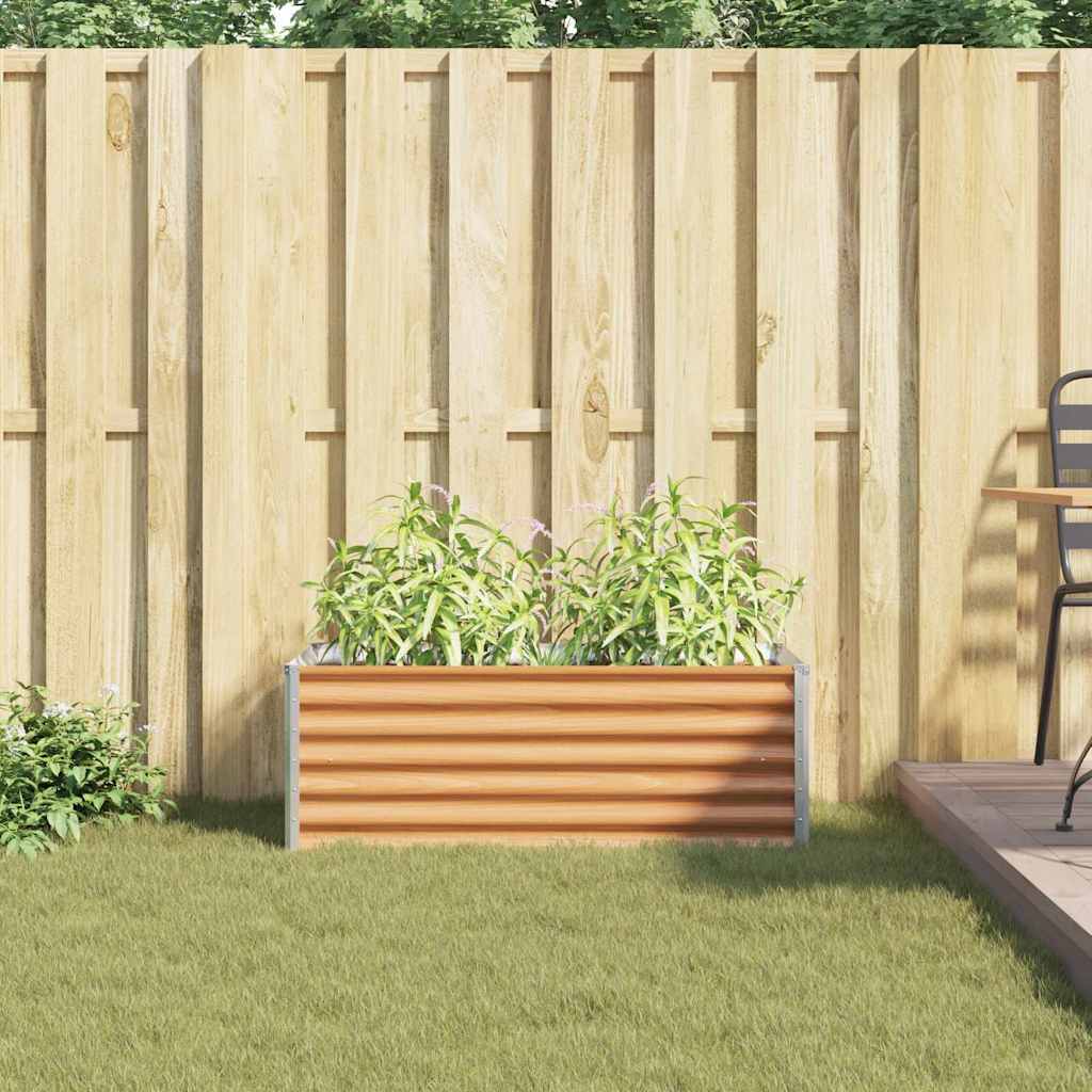 vidaXL Podniesiona rabata ogrodowa 98 x 50 x 36 cm Stal Galwanizowana