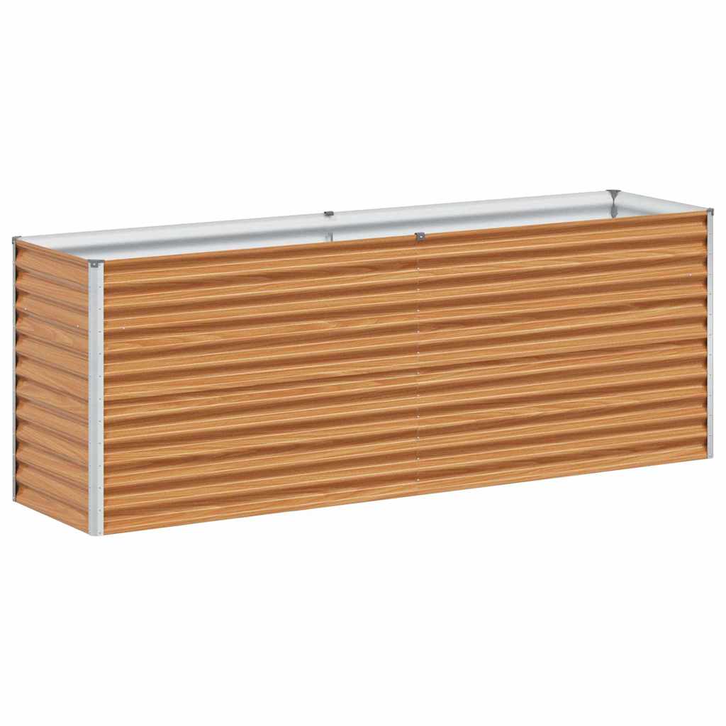 vidaXL Podniesiona rabata ogrodowa 195 x 50 x 68 cm Stal Galwanizowana