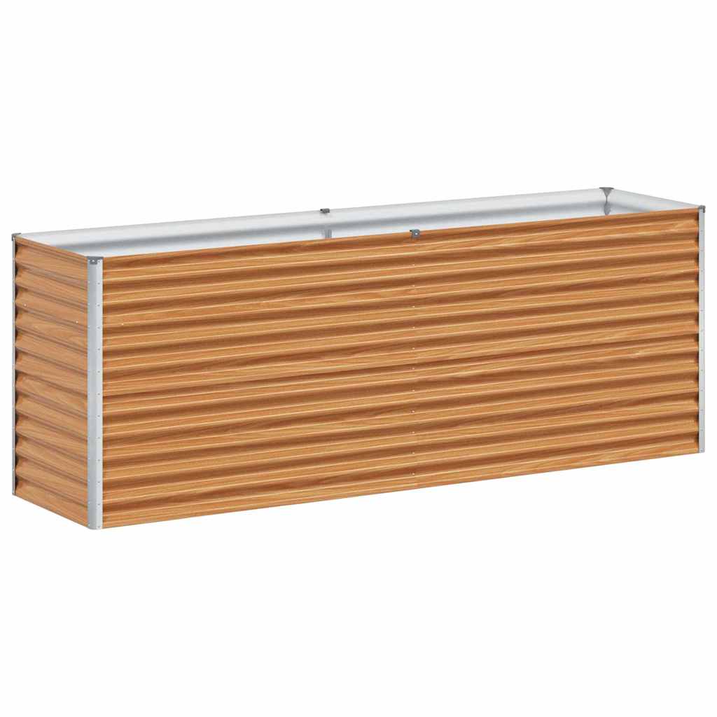 vidaXL Podniesiona rabata ogrodowa 195 x 50 x 68 cm Stal Galwanizowana