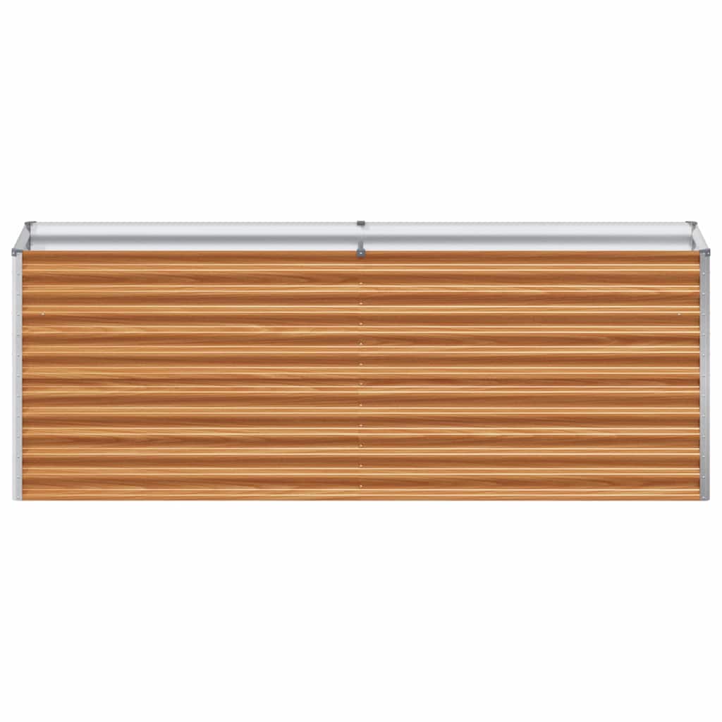 vidaXL Podniesiona rabata ogrodowa 195 x 50 x 68 cm Stal Galwanizowana