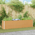 vidaXL Podniesiona rabata ogrodowa 290 x 50 x 68 cm Stal Galwanizowana