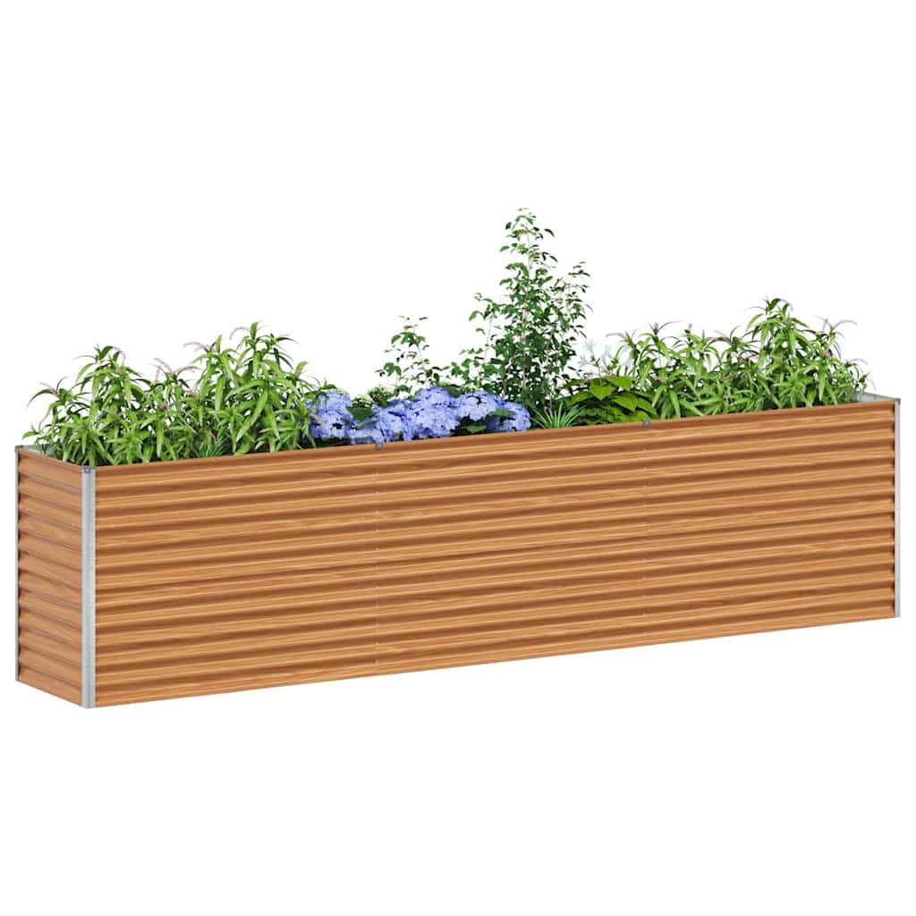vidaXL Podniesiona rabata ogrodowa 290 x 50 x 68 cm Stal Galwanizowana
