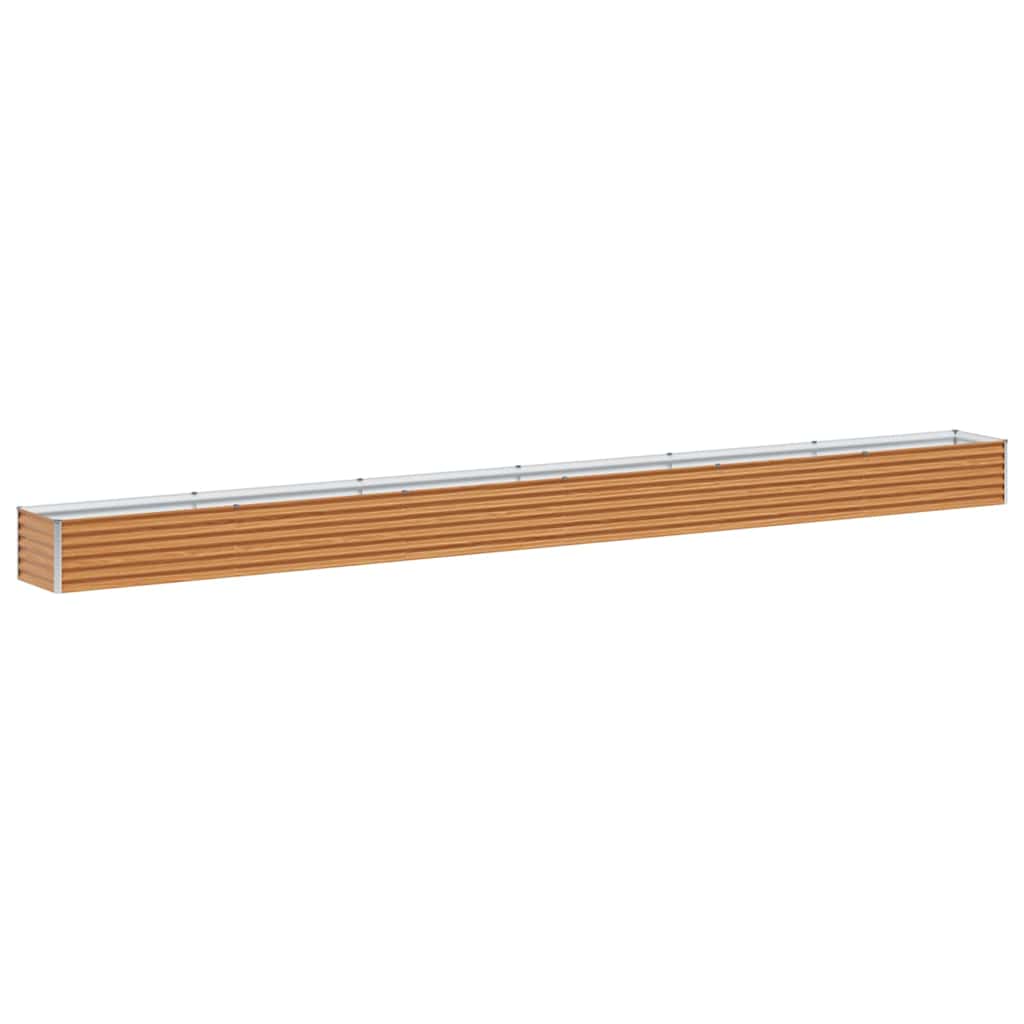 vidaXL Podniesiona rabata ogrodowa 582 x 50 x 36 cm Stal Galwanizowana