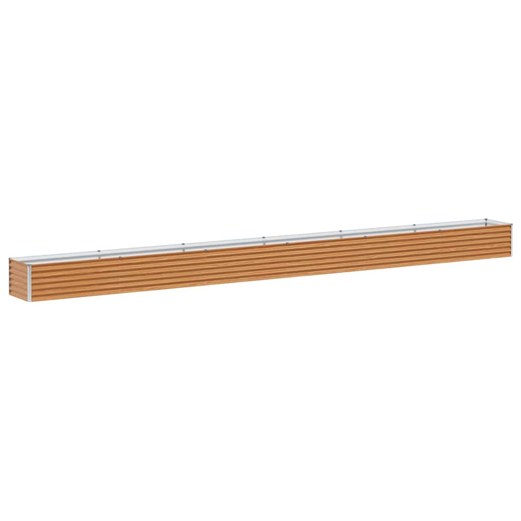 vidaXL Podniesiona rabata ogrodowa 582 x 50 x 36 cm Stal Galwanizowana