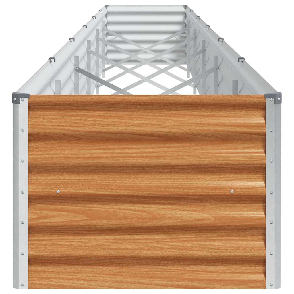 vidaXL Podniesiona rabata ogrodowa 582 x 50 x 36 cm Stal Galwanizowana