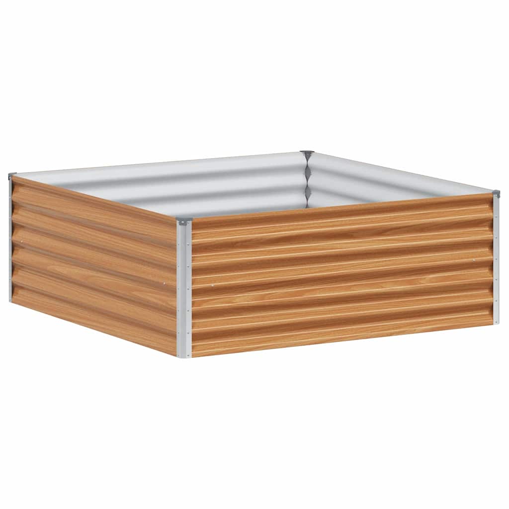 vidaXL Podniesiona rabata ogrodowa 98 x 100 x 36 cm Stal Galwanizowana