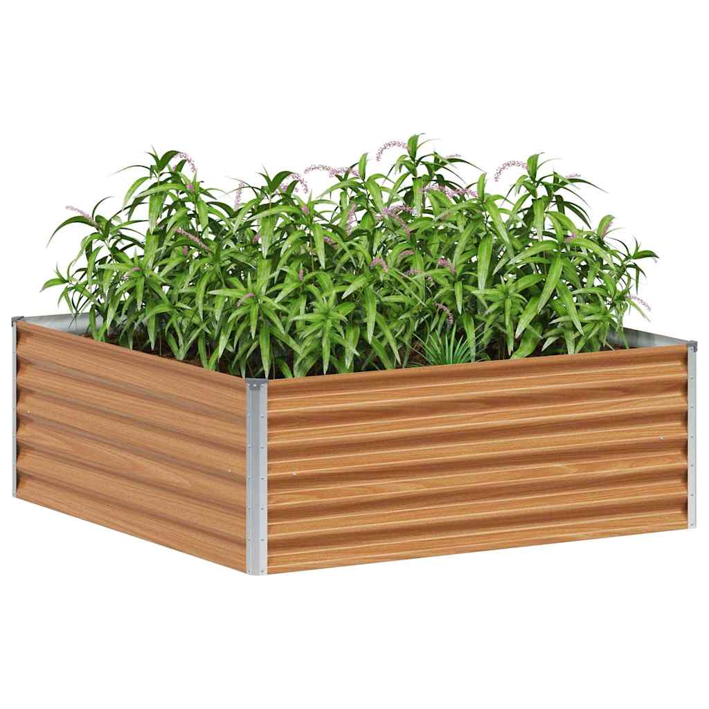 vidaXL Podniesiona rabata ogrodowa 98 x 100 x 36 cm Stal Galwanizowana
