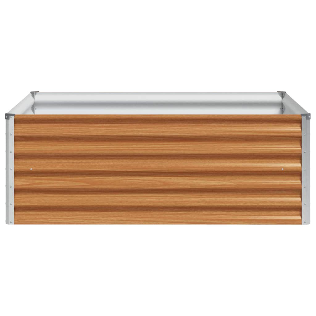 vidaXL Podniesiona rabata ogrodowa 98 x 100 x 36 cm Stal Galwanizowana