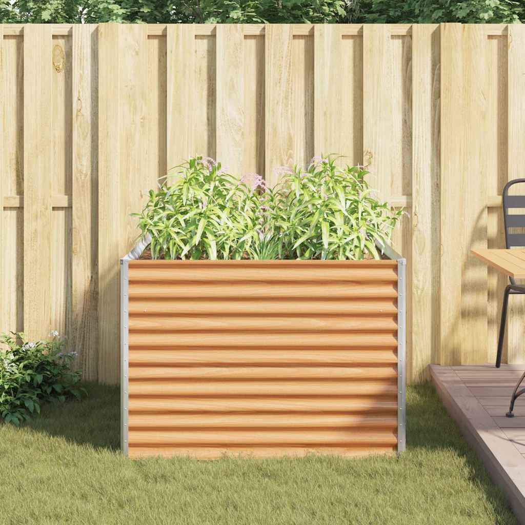 vidaXL Podniesiona rabata ogrodowa 98 x 100 x 68 cm Stal Galwanizowana
