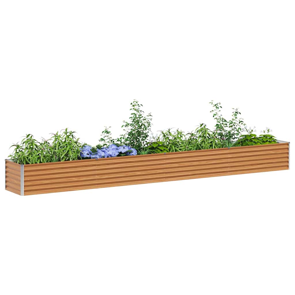 vidaXL Podniesiona rabata ogrodowa 390 x 50 x 36 cm Stal Galwanizowana