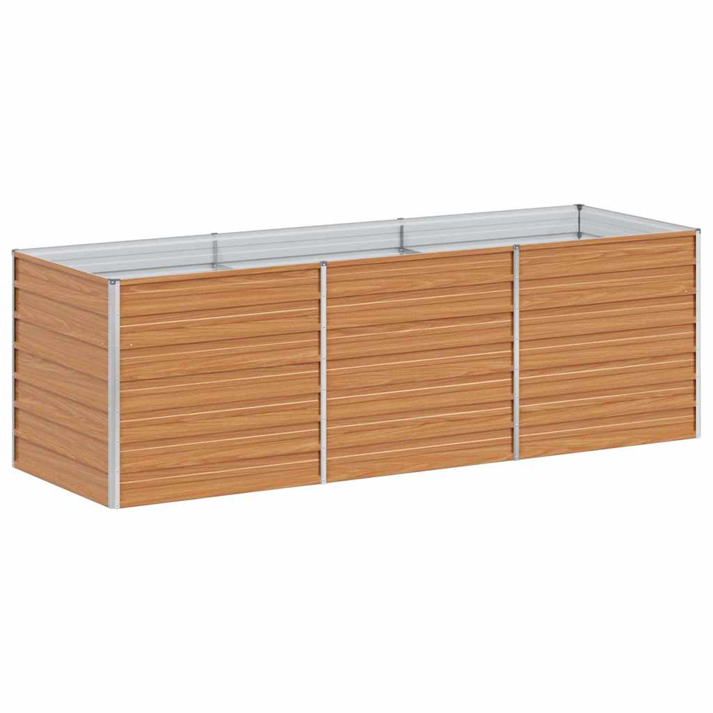 vidaXL Podniesiona rabata ogrodowa Jasny Brąz 240 x 80 x 77 cm