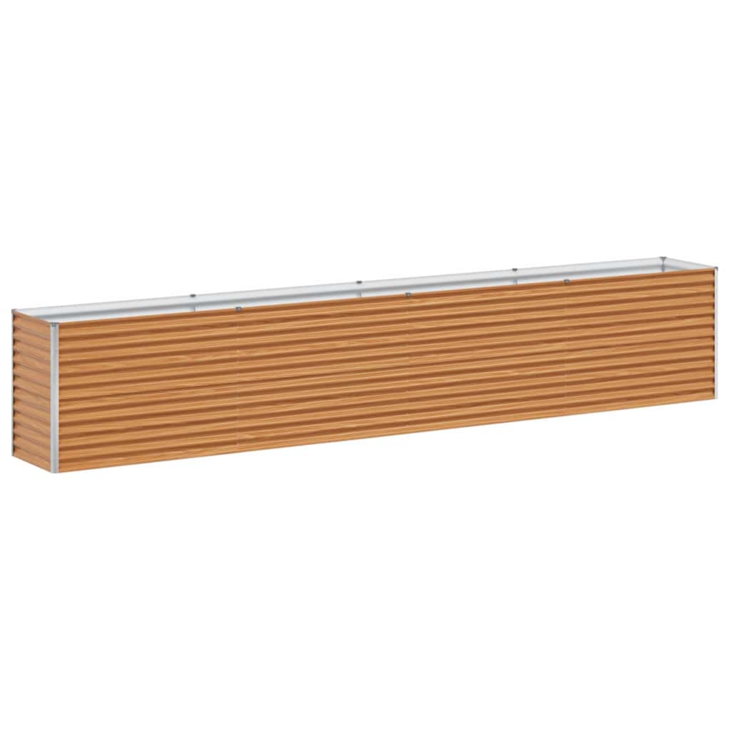 vidaXL Podniesiona rabata ogrodowa 390 x 50 x 68 cm Stal Galwanizowana