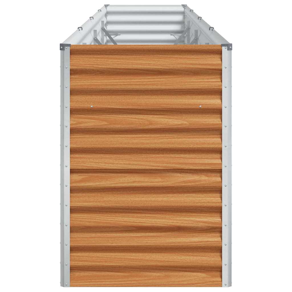 vidaXL Podniesiona rabata ogrodowa 390 x 50 x 68 cm Stal Galwanizowana