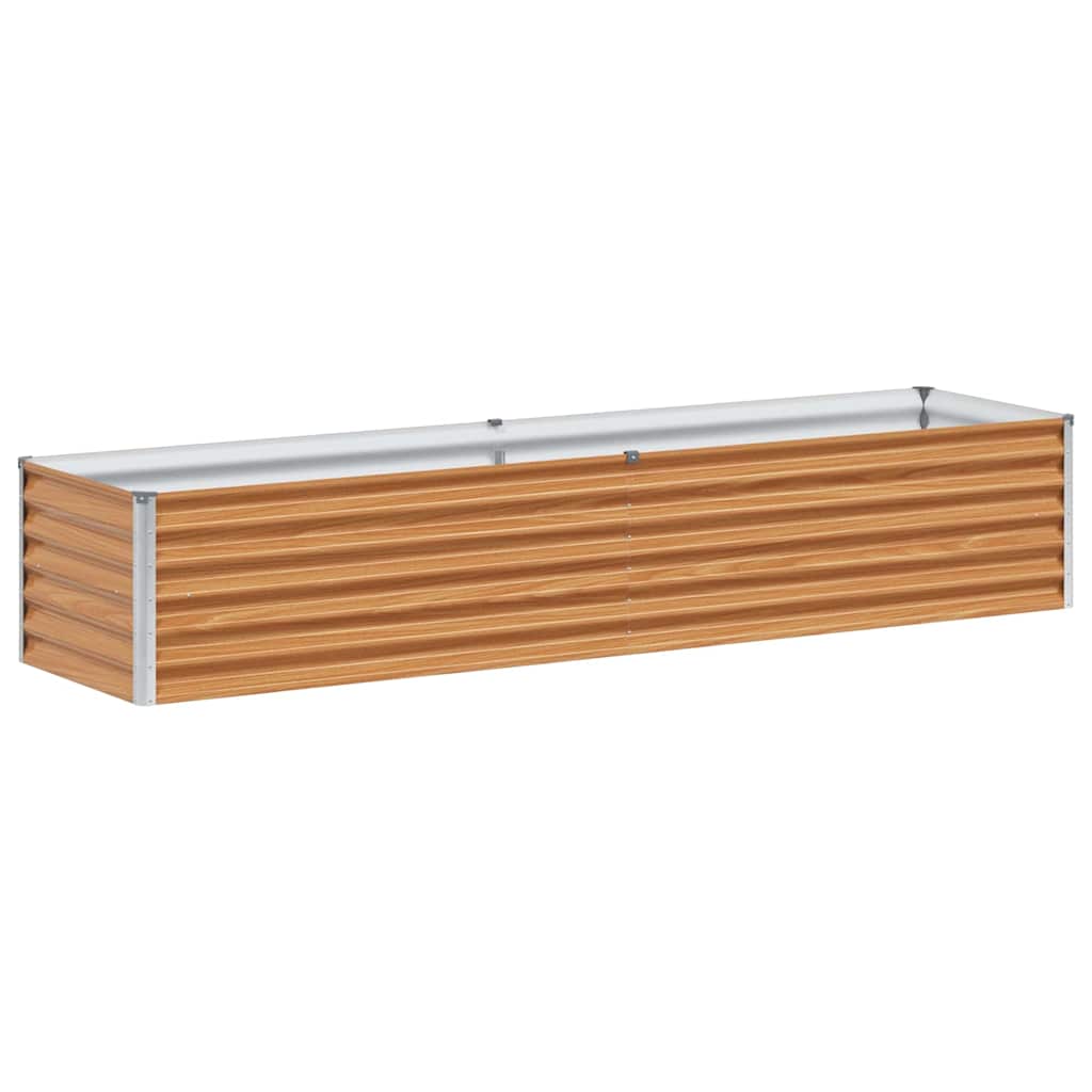vidaXL Podniesiona rabata ogrodowa 195 x 50 x 36 cm Stal Galwanizowana