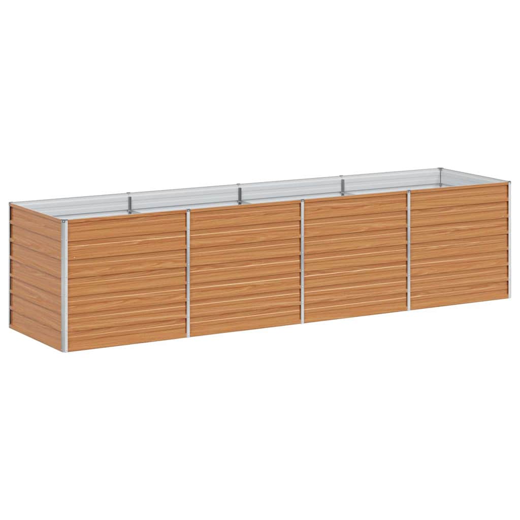 vidaXL Podniesiona rabata ogrodowa Jasny Brąz 320 x 80 x 77 cm