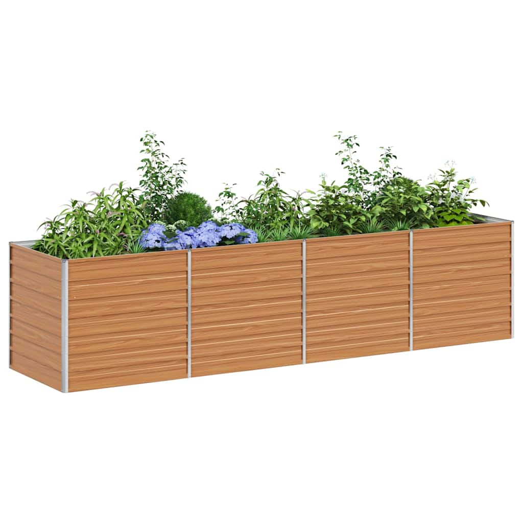 vidaXL Podniesiona rabata ogrodowa Jasny Brąz 320 x 80 x 77 cm