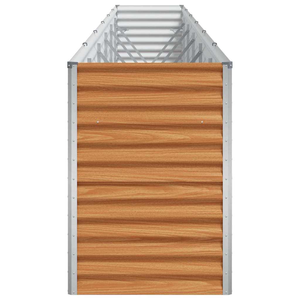vidaXL Podniesiona rabata ogrodowa 582 x 50 x 68 cm Stal Galwanizowana