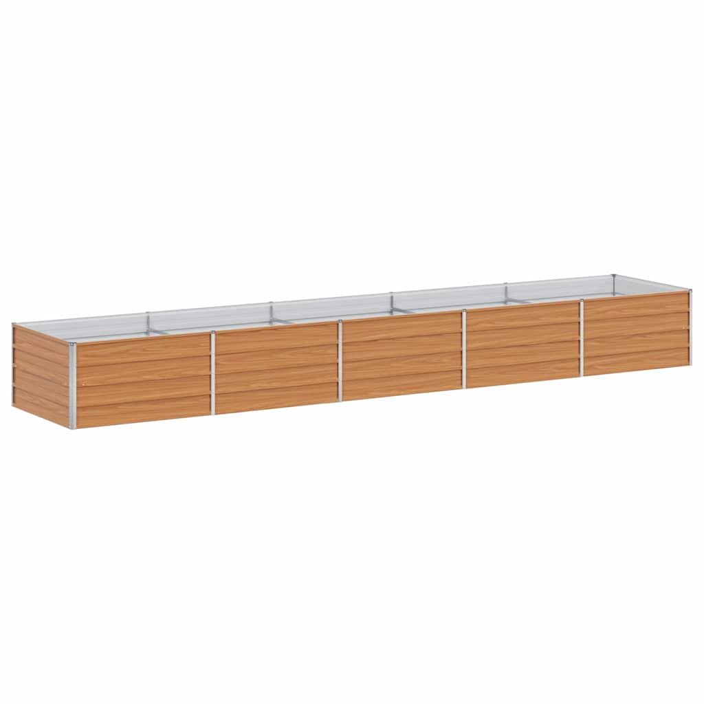 vidaXL Podniesiona rabata ogrodowa Jasny Brąz 400 x 80 x 45 cm