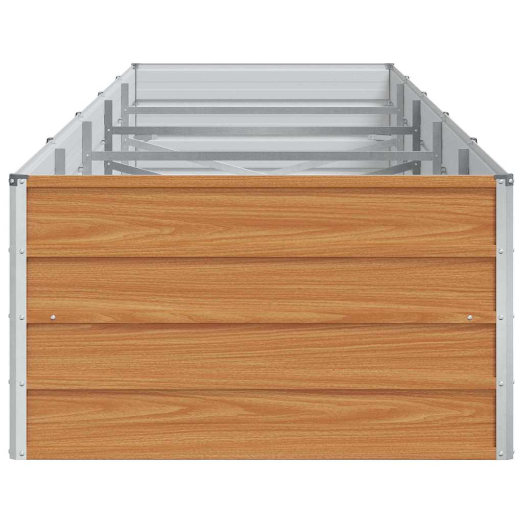 vidaXL Podniesiona rabata ogrodowa Jasny Brąz 400 x 80 x 45 cm