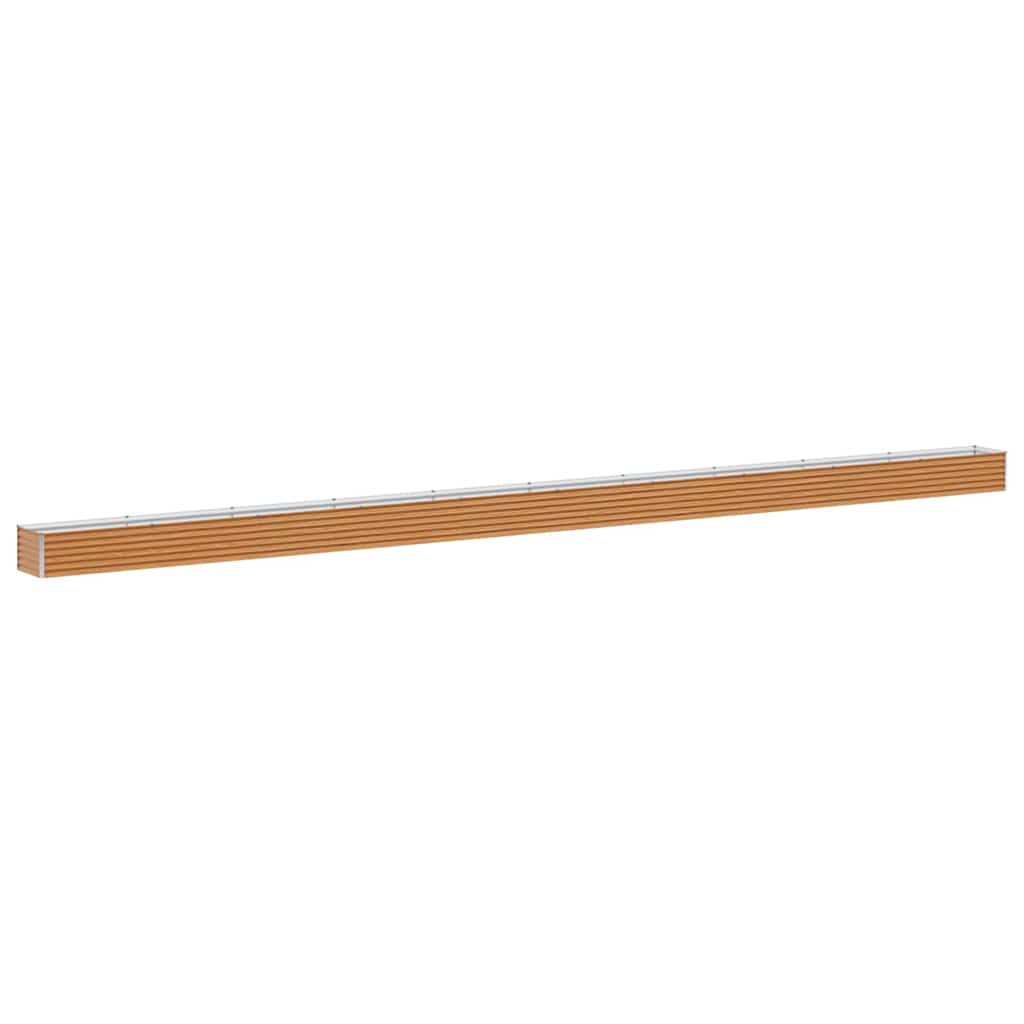 vidaXL Podniesiona rabata ogrodowa 970 x 50 x 36 cm Stal Galwanizowana