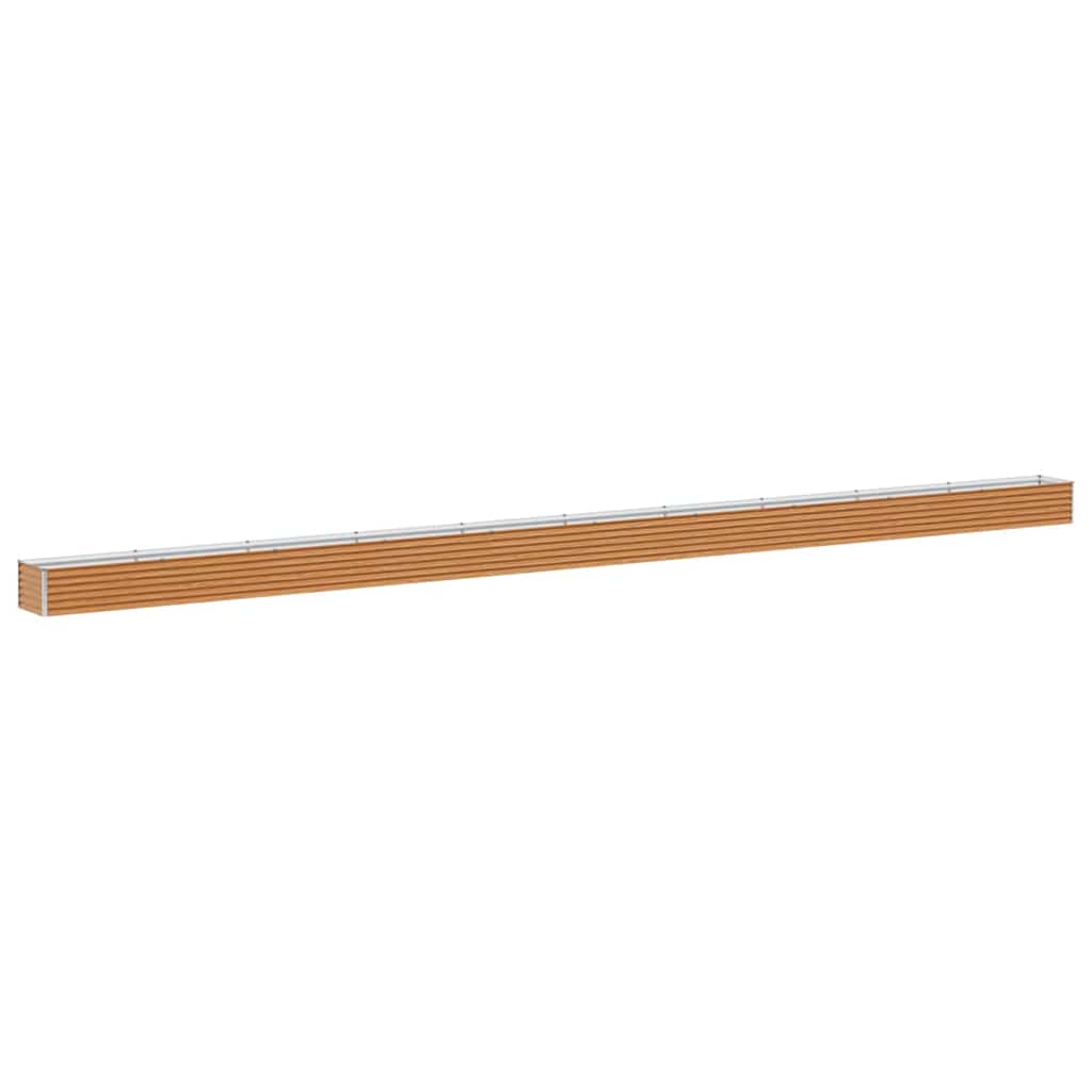 vidaXL Podniesiona rabata ogrodowa 970 x 50 x 36 cm Stal Galwanizowana