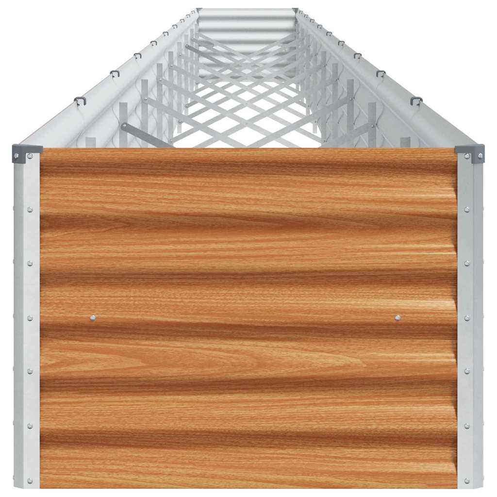 vidaXL Podniesiona rabata ogrodowa 970 x 50 x 36 cm Stal Galwanizowana
